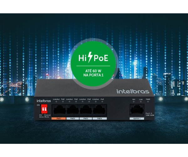 Switch 4 portasPoE SF500 Fast Ethernet - Imagem 5