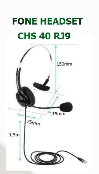 FONE HEADSET CHS 40