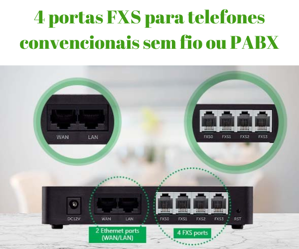 Adaptador IP ATA 400 para telefones analógico - Imagem 4